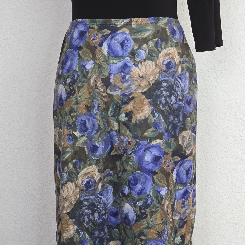 Vintage 90s Floral Maxi Skirt - Picture 5 of 6